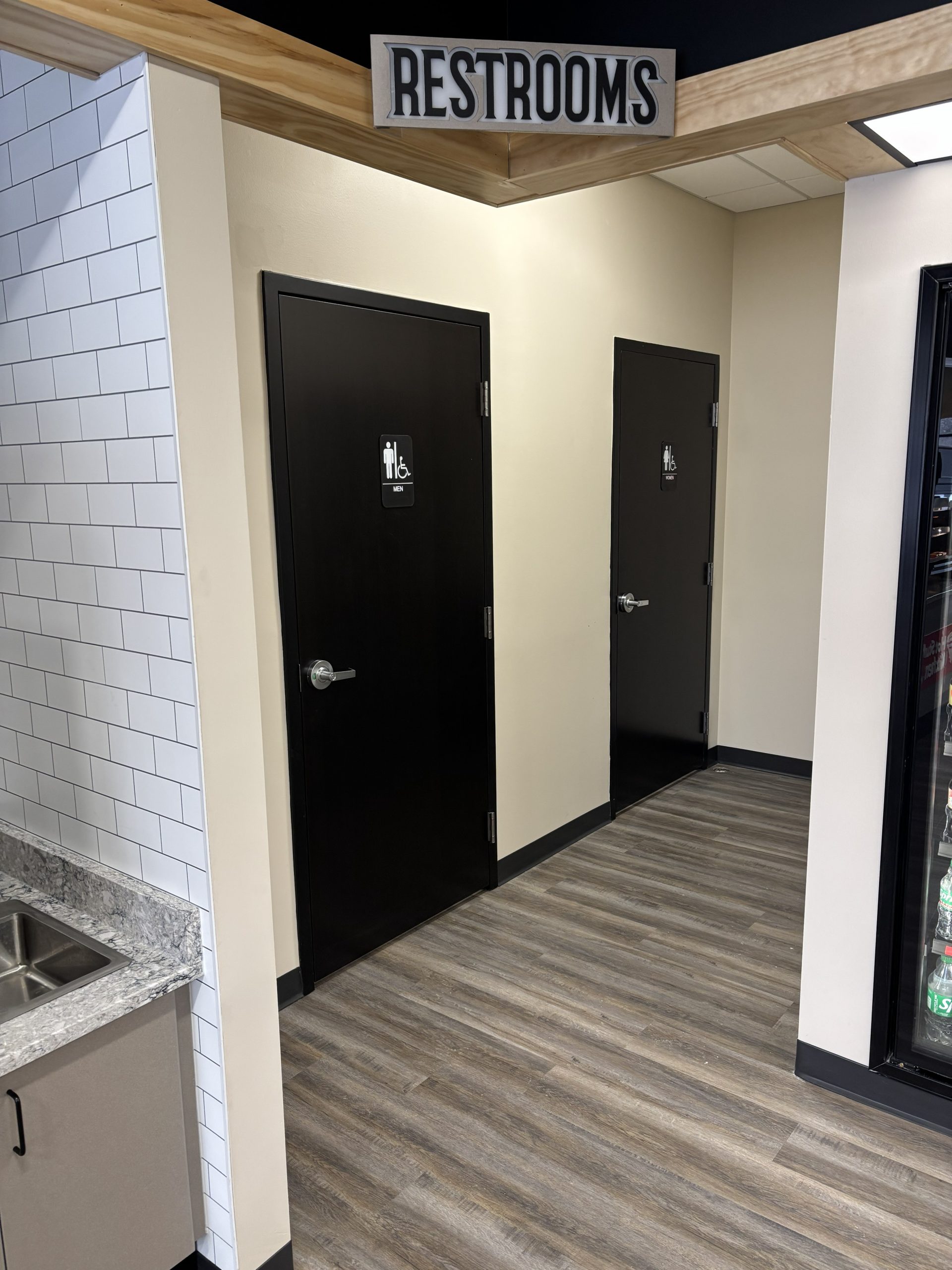 Wheaton restroom area after renovation